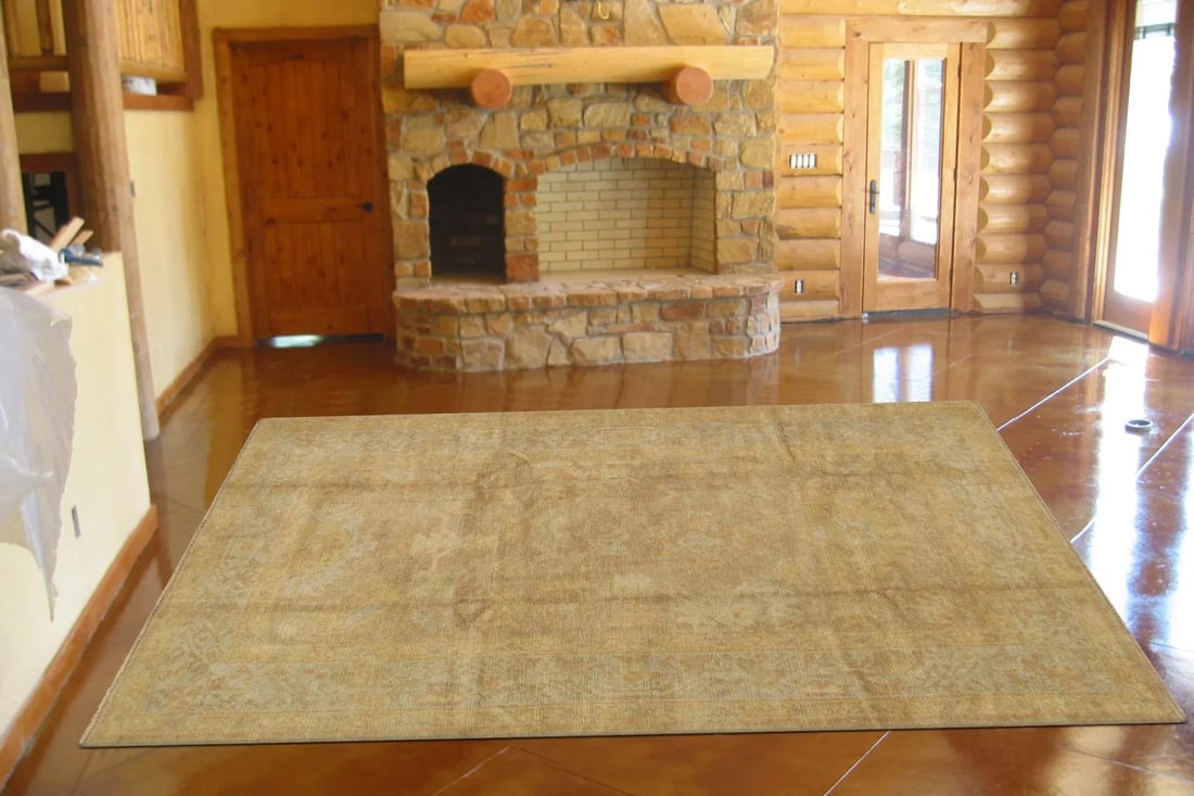 Pasargad Home Oushak Lamb's Wool Area Rug, 4' 3" X 6' 7", L. Brown - 2