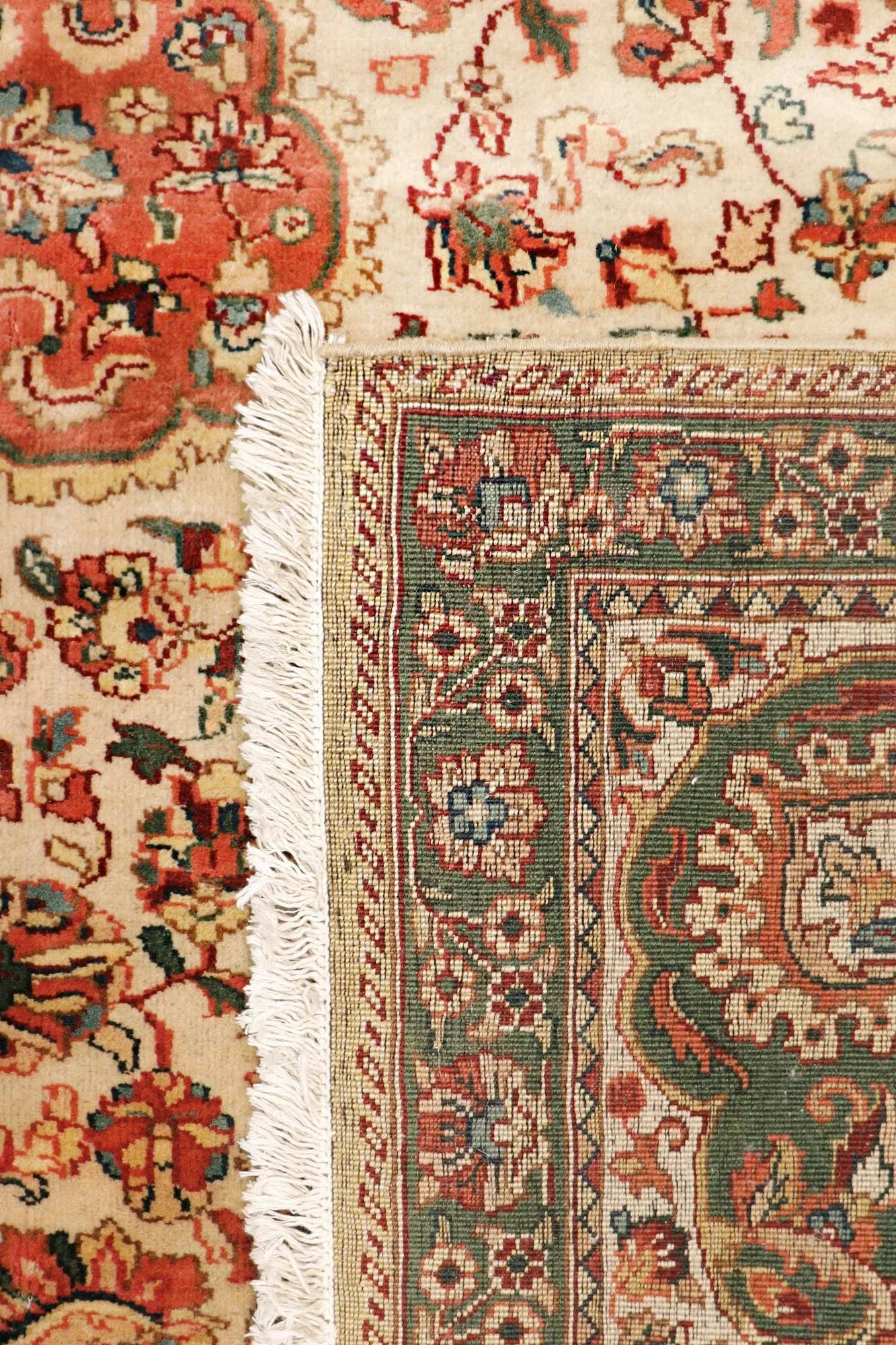 Pasargad Home Agra Wool Area Rug-10' 0" X 10' 4" , Beige - 6