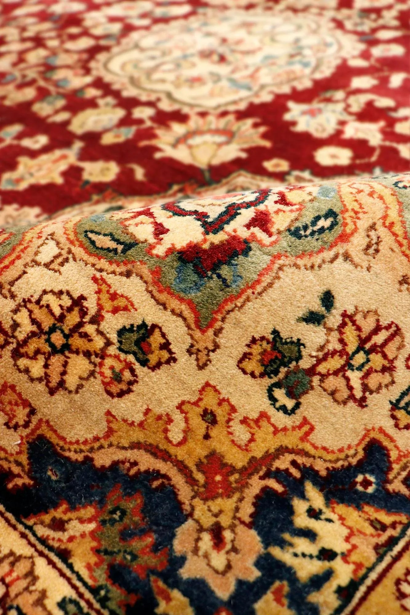 Pasargad Home Agra Wool Area Rug-11' 2" X 18' 4" , Red - 4