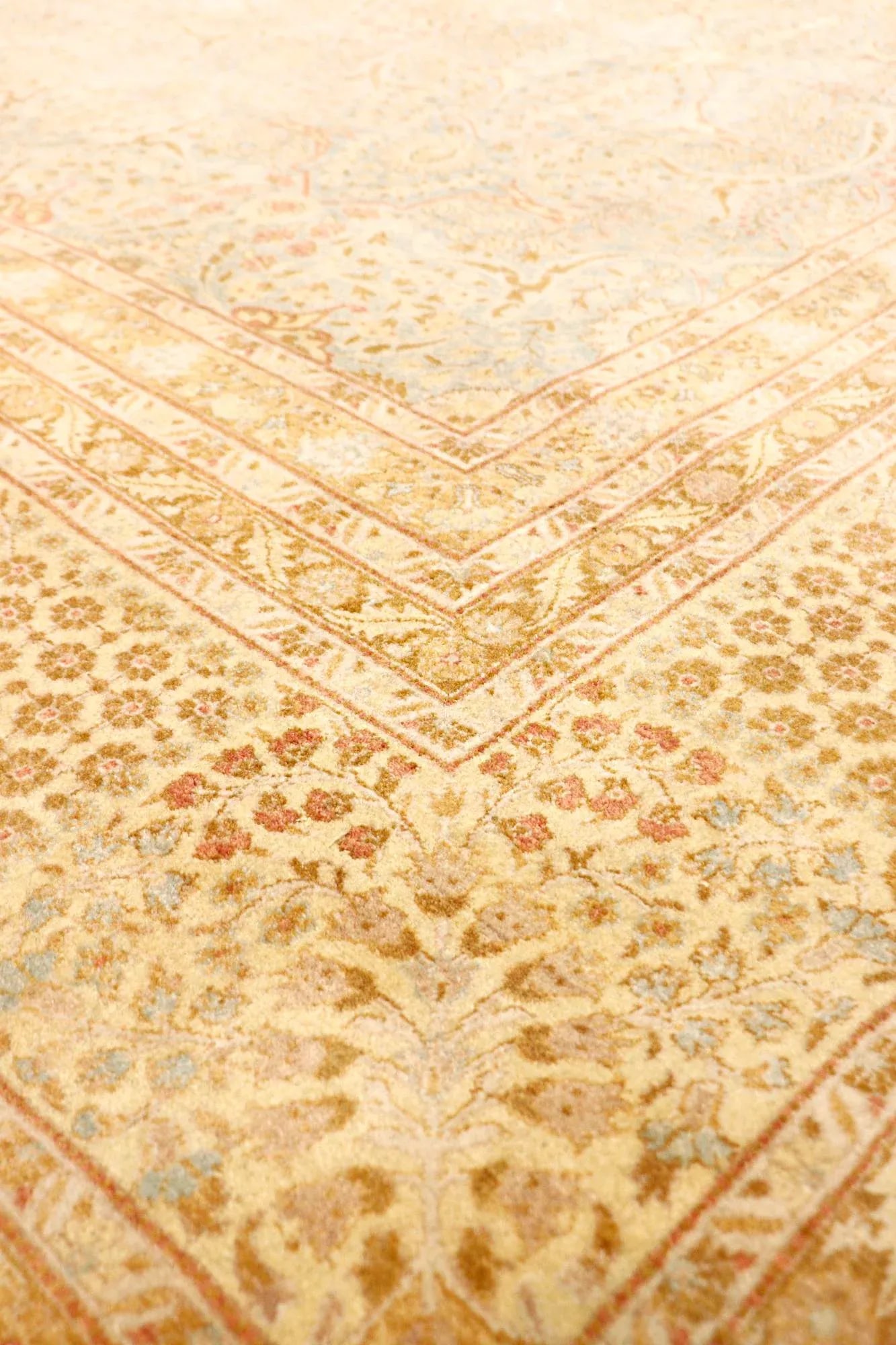 Pasargad Home Tabriz Wool Area Rug-12' 0" X 15' 8" , L. Blue - 2