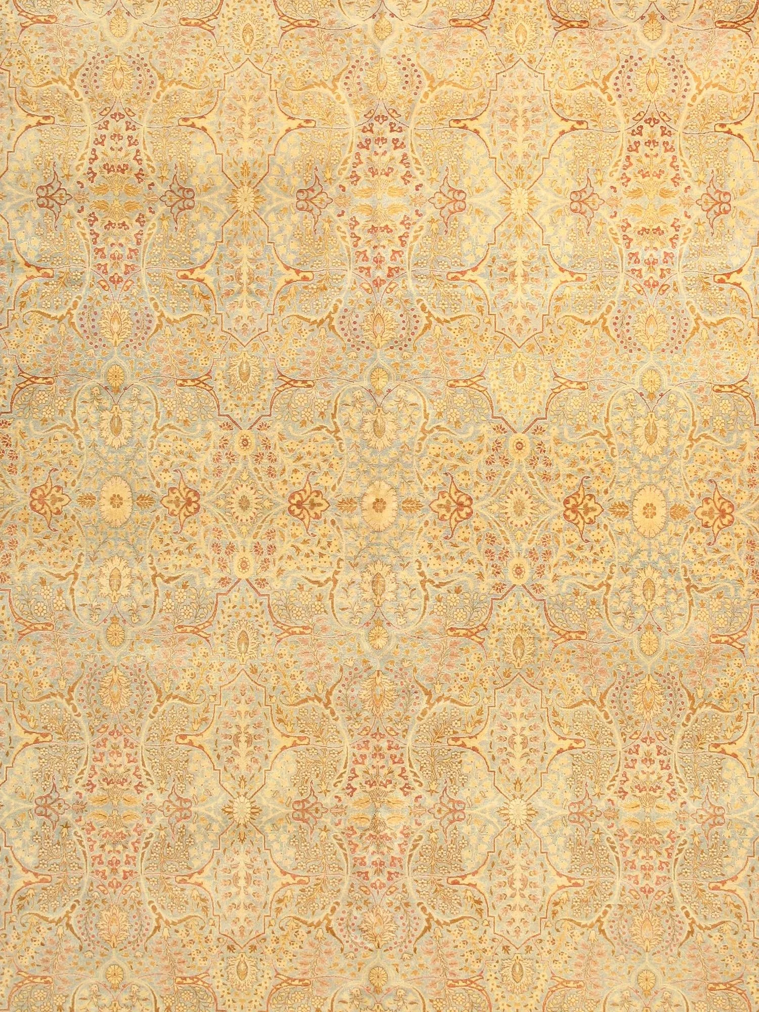 Pasargad Home Tabriz Wool Area Rug-12' 0" X 15' 8" , L. Blue - 3