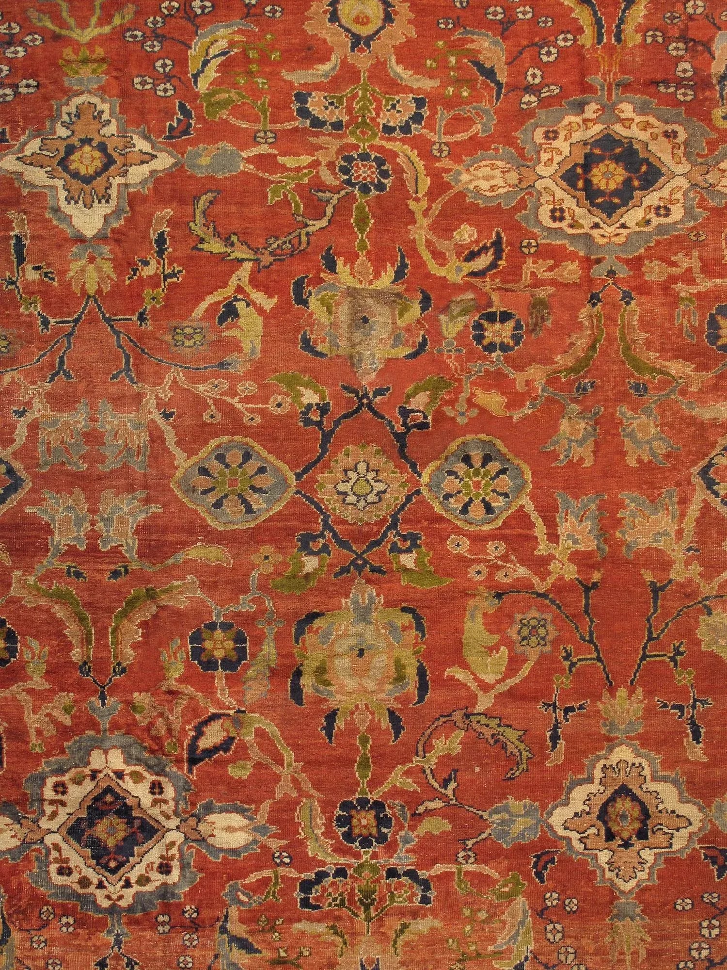 Pasargad Home Antique Ziegler Sul Wool Area Rug-12' 2" X 15' 4" , Rust - 2