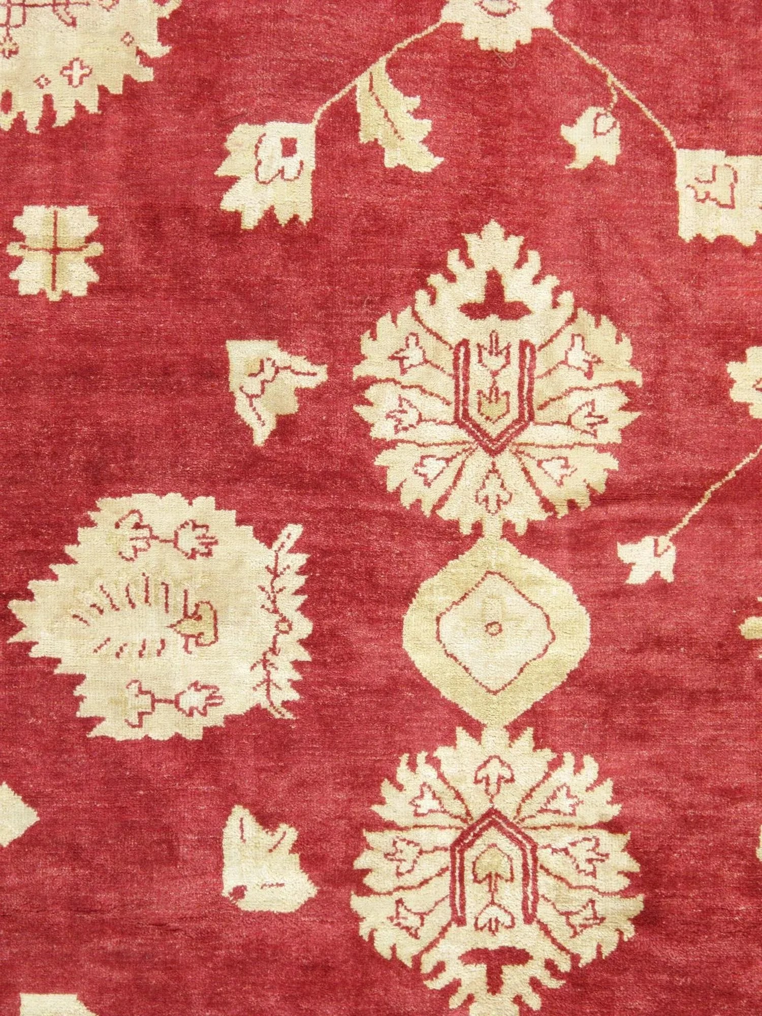 Pasargad Home Oushak Lamb's Wool Area Rug, 11' 9" X 18' 2", Red - 2