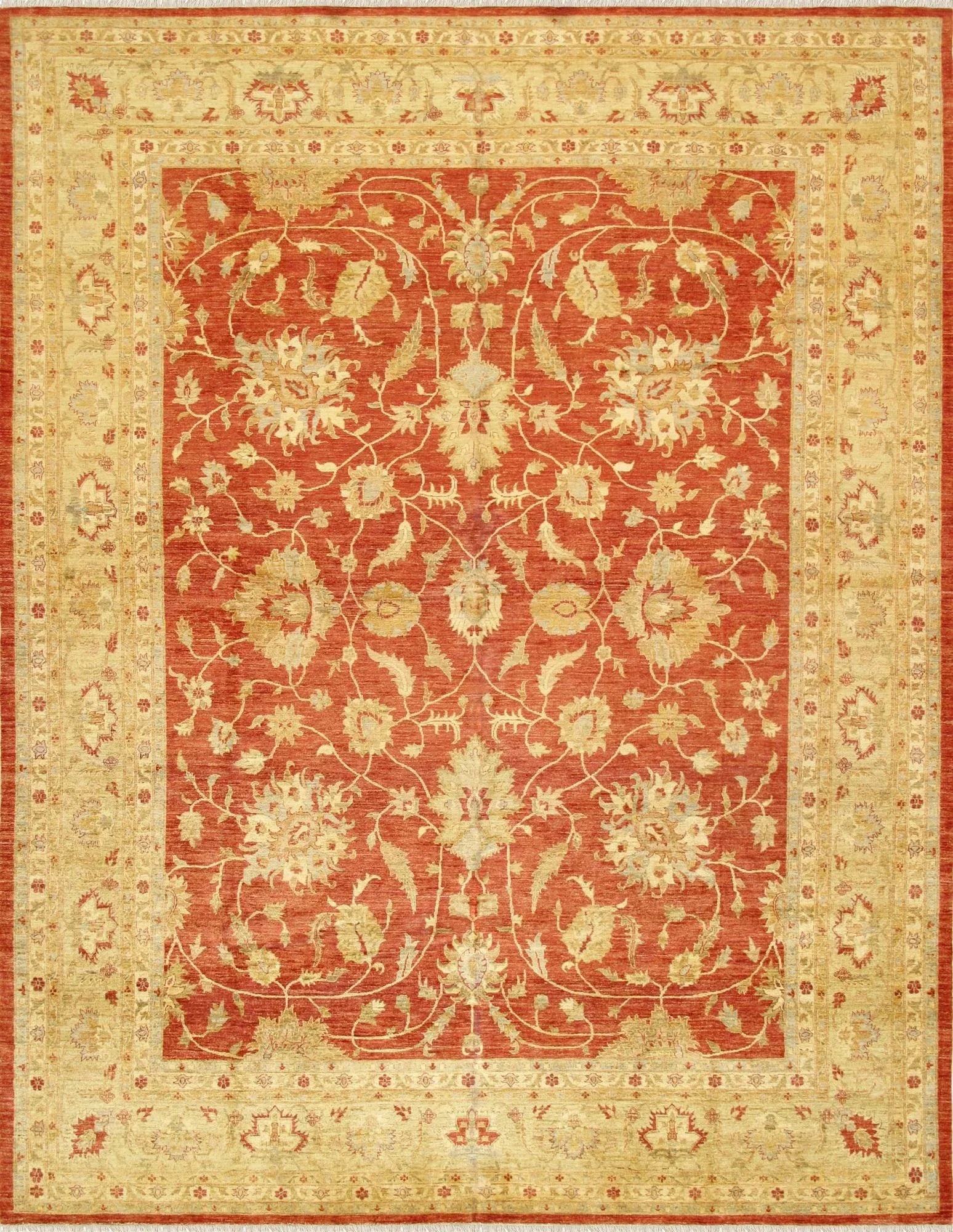 Pasargad Home Ferehan Lamb's Wool Area Rug, 11'11" X 15' 3", Rust - 4