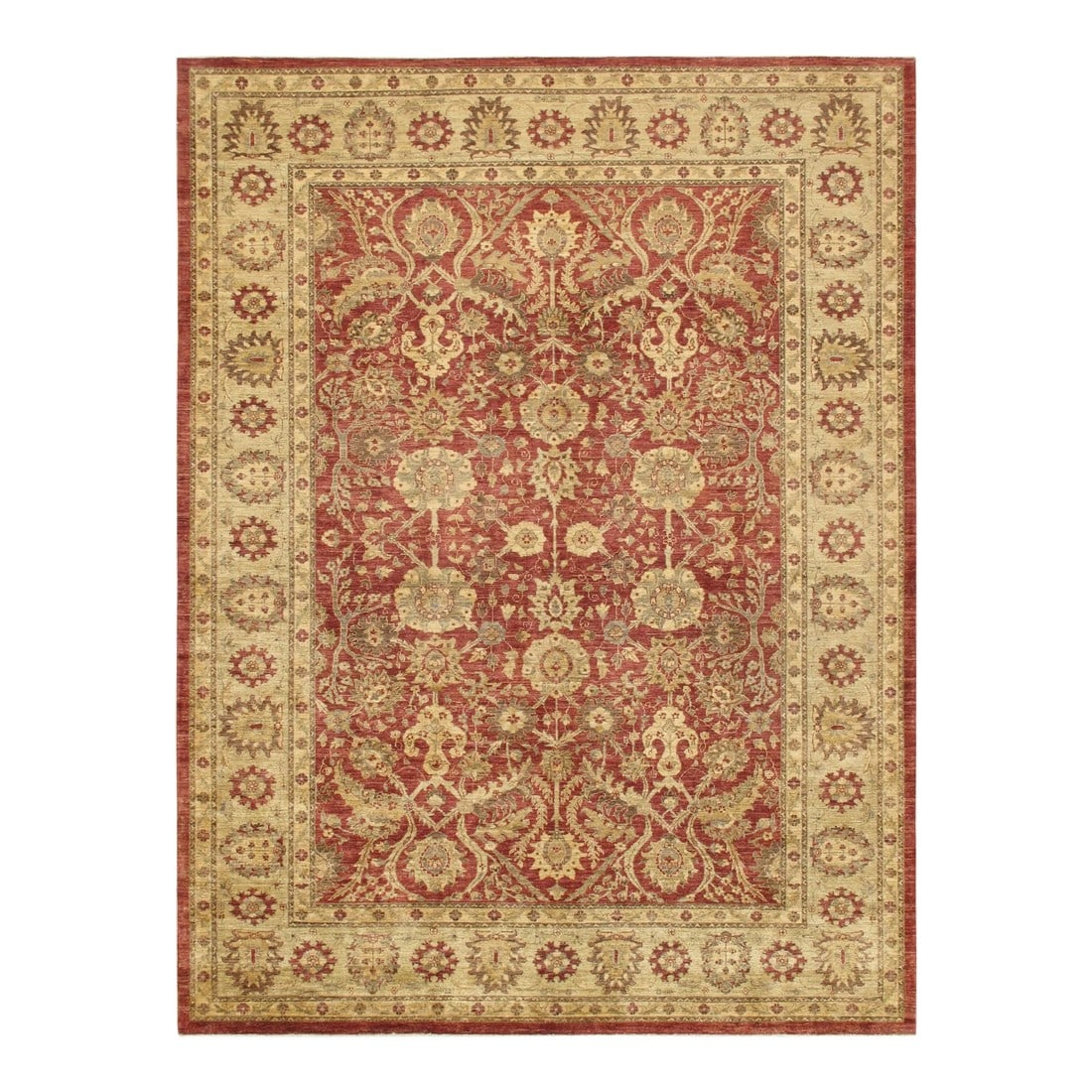 Pasargad Home Ferehan Lamb's Wool Area Rug, 9' 1" X 12' 0", Rust: Meet Pasargad's Ferehan Collection. This gorgeous decorative area Runner brings you a sophisticated look with a modern soft color choice. With a symphony of floral, vines and latticework detailing,