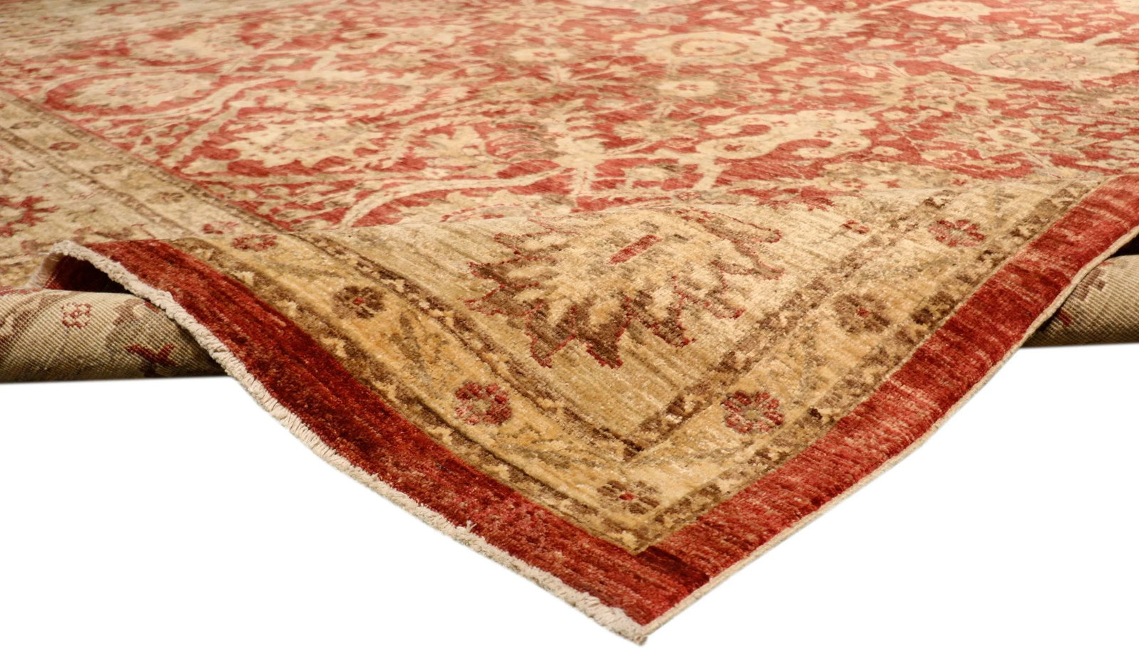 Pasargad Home Ferehan Lamb's Wool Area Rug, 9' 1" X 12' 0", Rust - 5