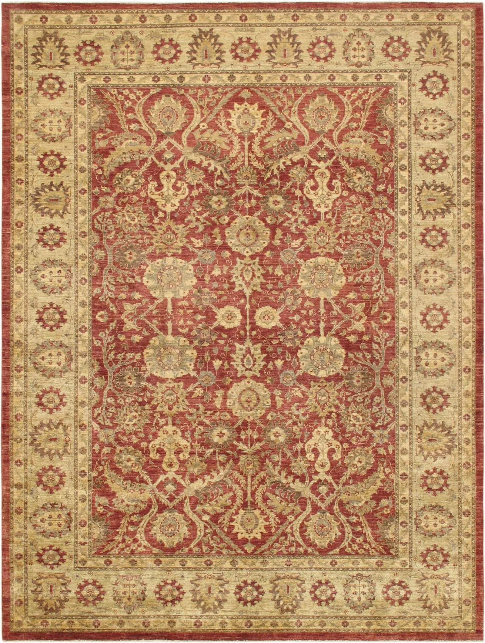 Pasargad Home Ferehan Lamb's Wool Area Rug, 9' 1" X 12' 0", Rust - 7