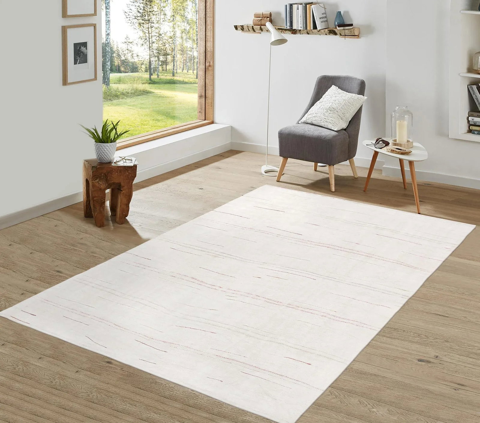 Vintage Kilim Ivory/Multi Rug, 5' 1" X 8' 0" - 3