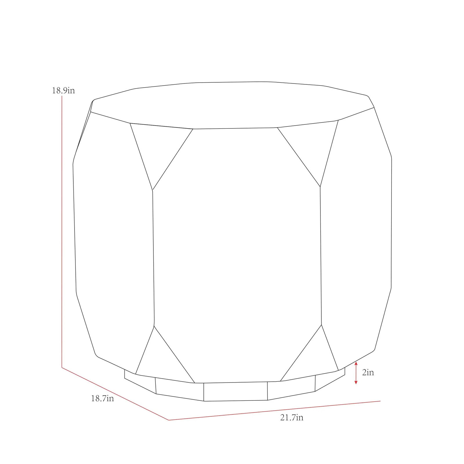 Pasargad Home Selva Side Table, Gold - 4