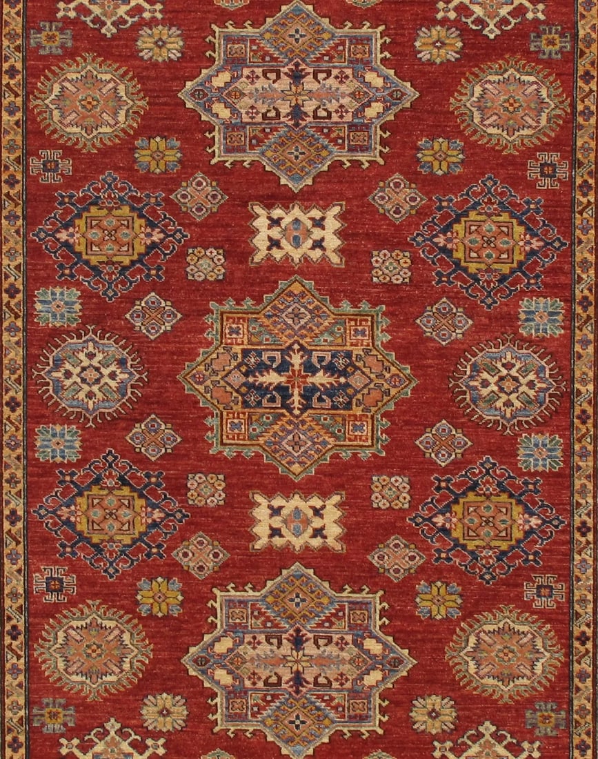 Pasargad Home Hand-Knotted Kazak Wool Rug - 6'' X 9'' - 2