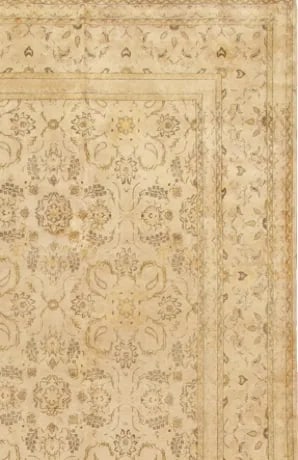 S. Antique Kashan Gold/Gold Rectangular, 10' 3" X 13' 9" - 2