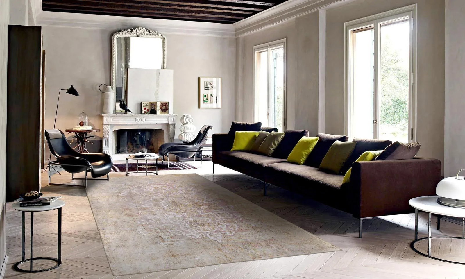 Vintage Overdye Pink/Camel Rug, 9' 5" X 13' 1" - 3