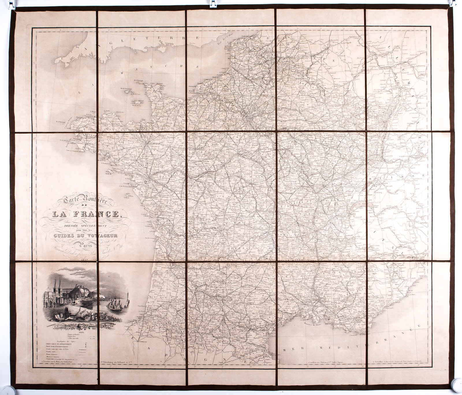 French map of France road map Logerot Paris 1837 , Fremin geogra: large French map of france road map circa 1837 edited by “Logerot 55 quai des Augustine ” little is know about this publisher beside his location ,Auguste Logerot ( aka Augustin Nicolas Lo