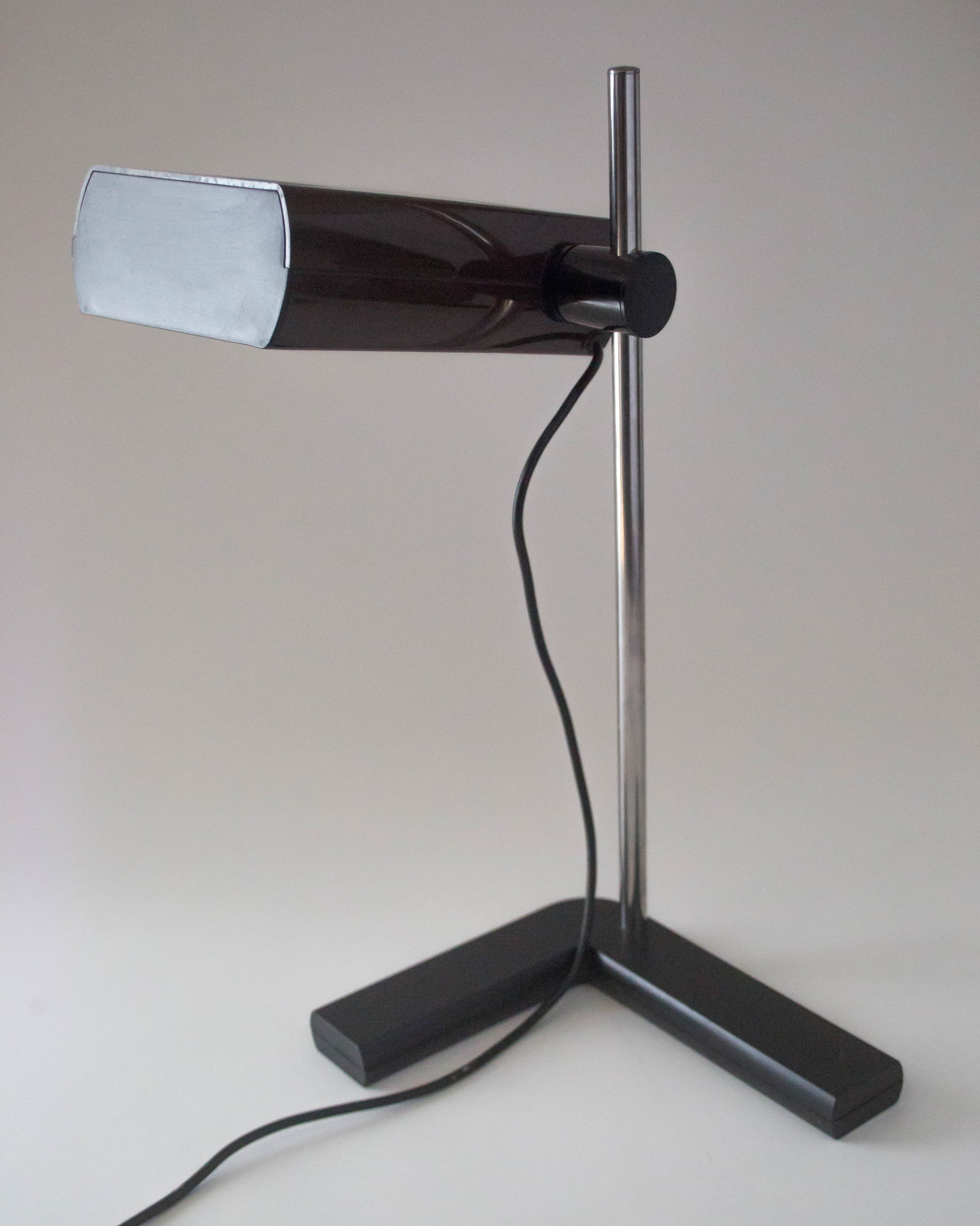 1970's FRENCH DESIGN - Talopp Vintage Office Desk Lamp brown tabaco (1 of 3)