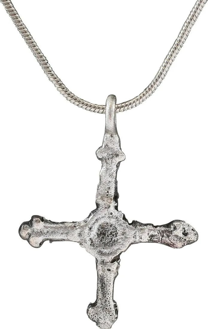 FINE EARLY CHRISTIAN CONVERT'S CROSS NECKLACE, 9th-11th C.AD - 2