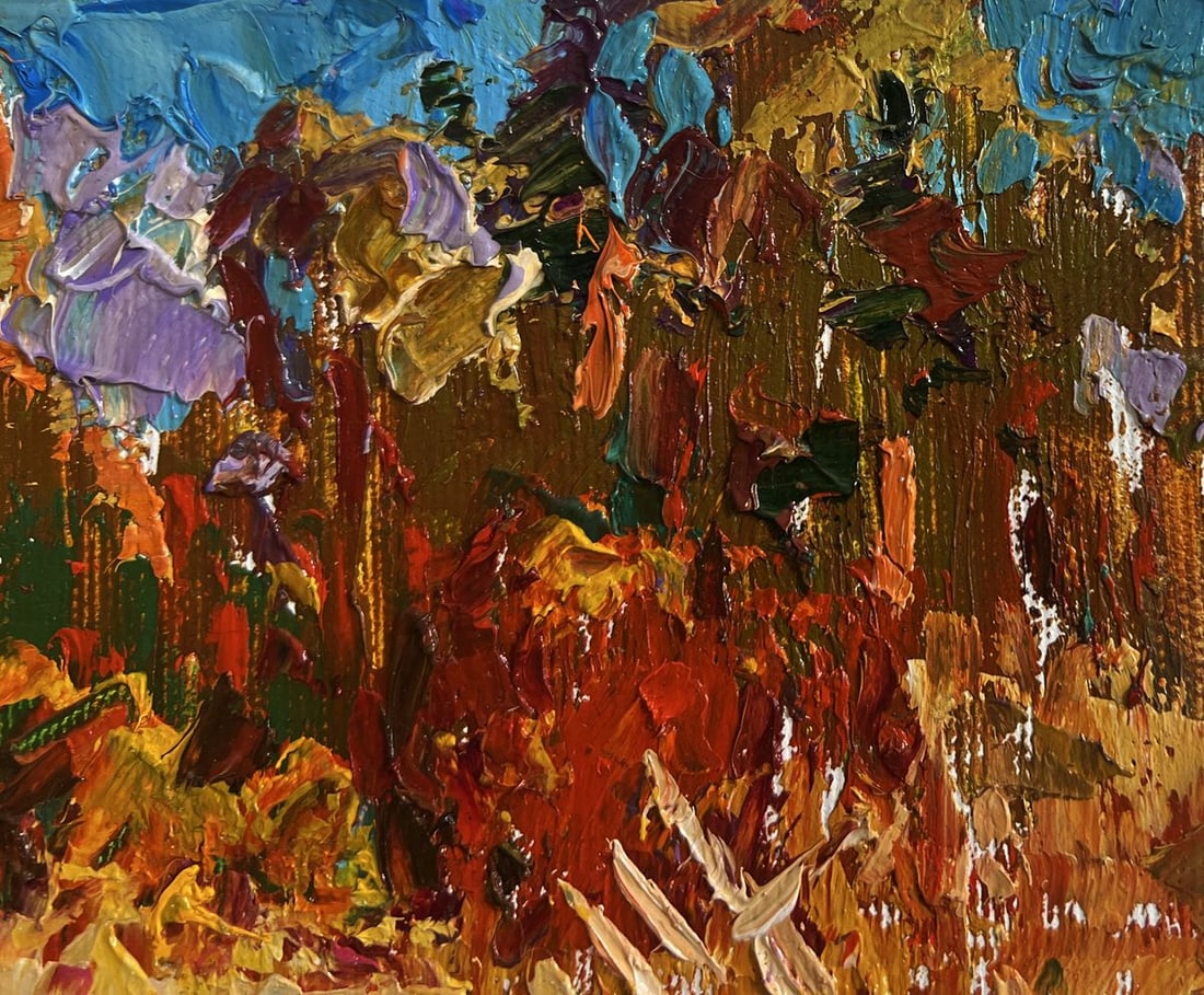 Oil painting There is a lake on the outskirts Alex Kalenyuk - 4