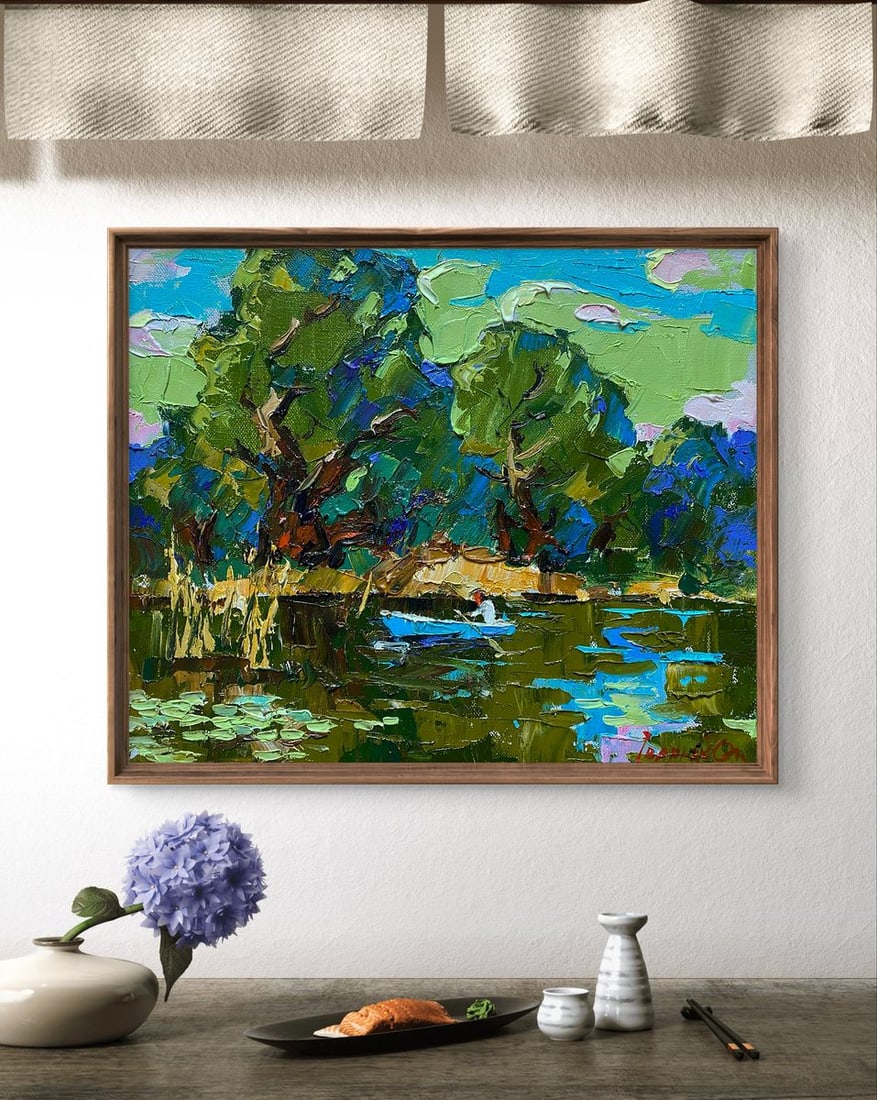 Oil painting In silence with nature Oleksiy Ivanyuk - 2