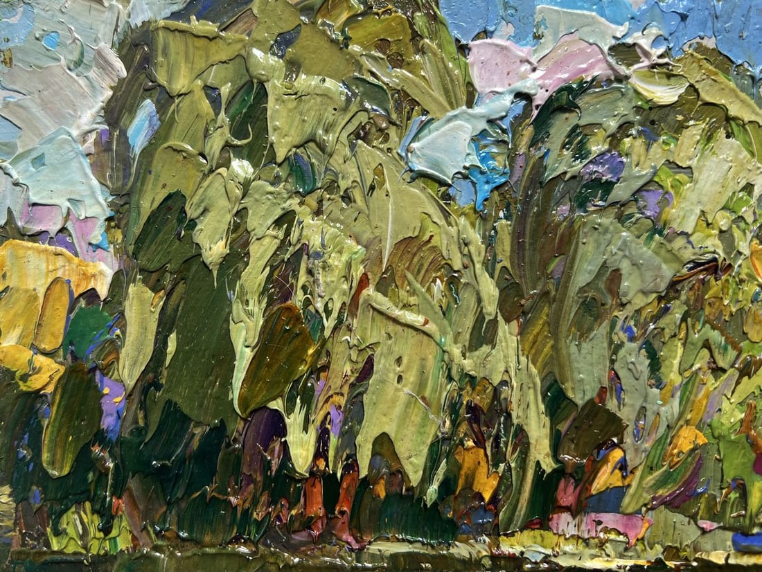 Oil painting On the summer lake Alex Kalenyuk - 4