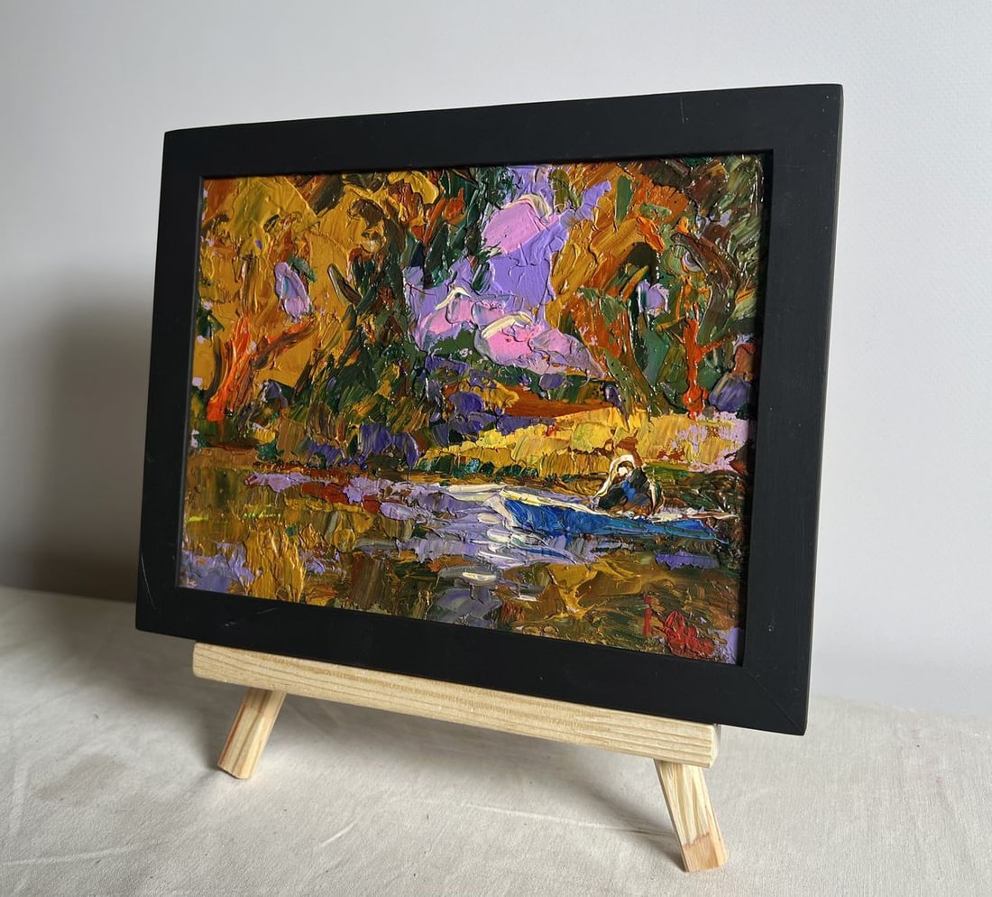 Oil painting Solitude in nature Alex Kalenyuk - 2