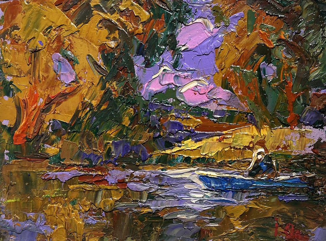 Oil painting Solitude in nature Alex Kalenyuk - 3