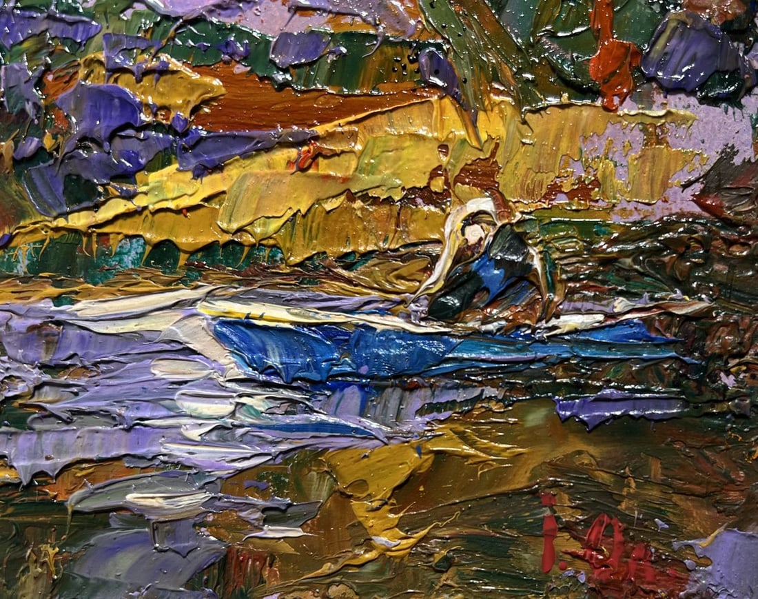 Oil painting Solitude in nature Alex Kalenyuk - 9