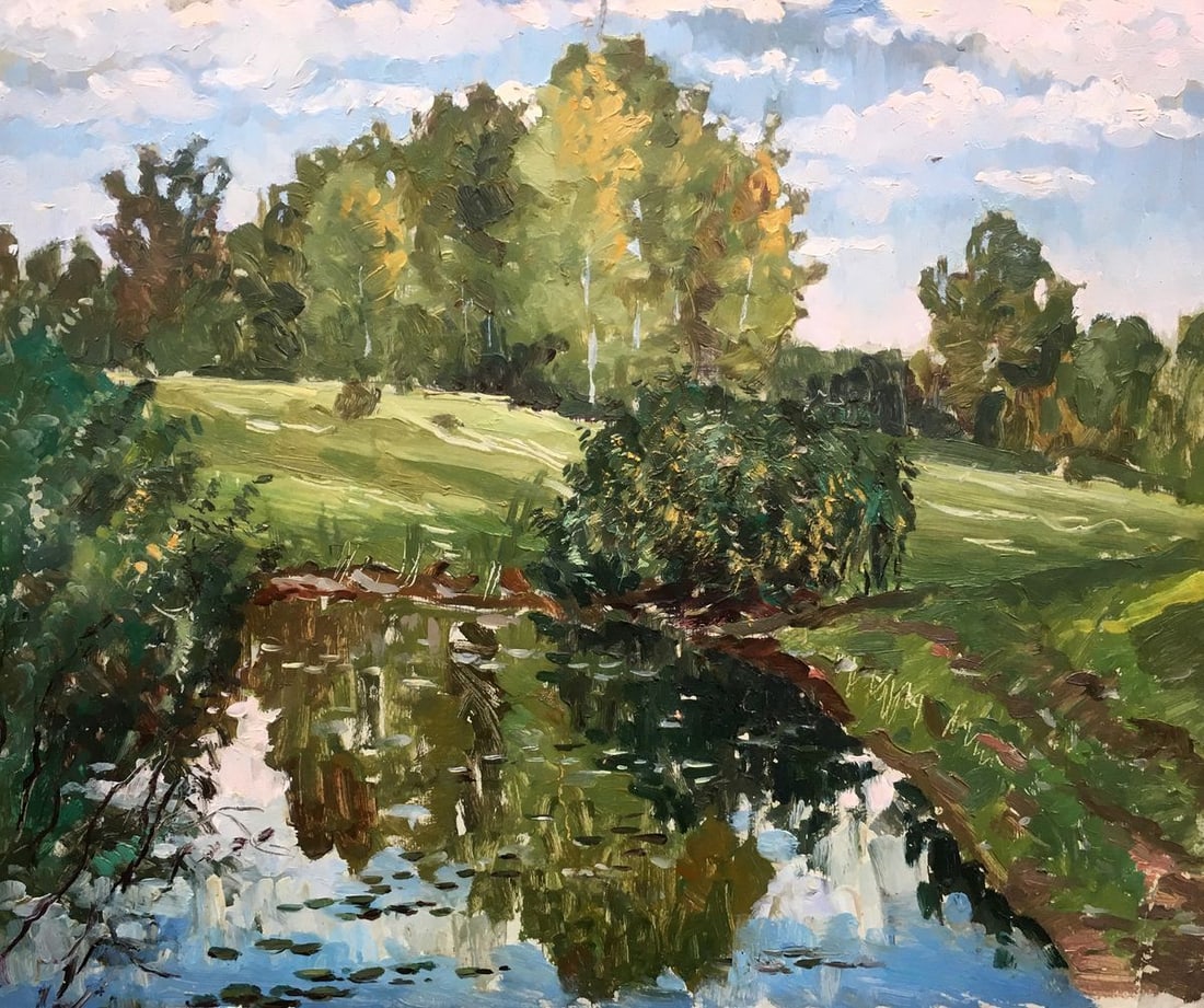 Oil painting Smell summer Alexander Georgievich Cherkas: Title: Oil painting Smell summer Alexander Georgievich Cherkas Description: No643 *** ABOUT THIS PAINTING *** * TITLE: "Smell summer" * ARTISTS: Alexander Georgievich Cherkas * SIZE: 47x55