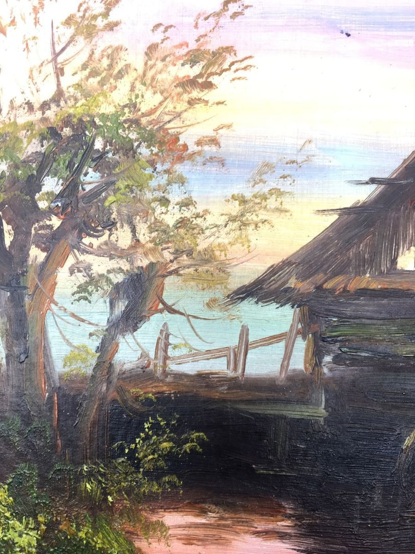 Oil painting House in the swamp - 10