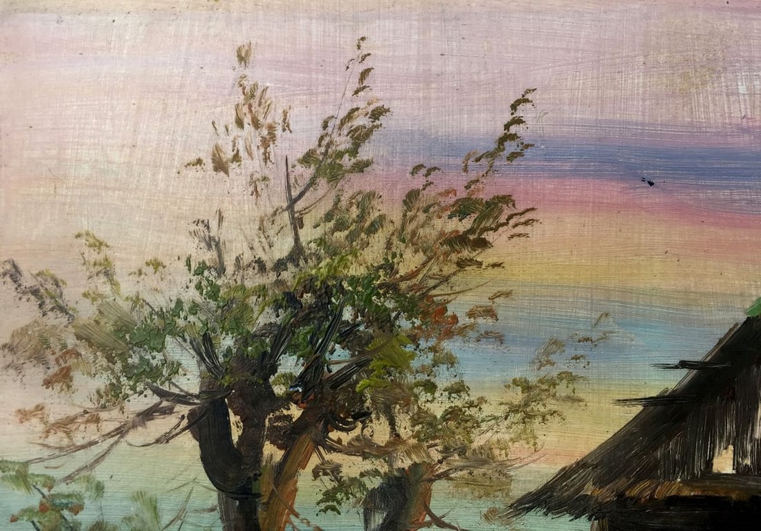 Oil painting House in the swamp - 8