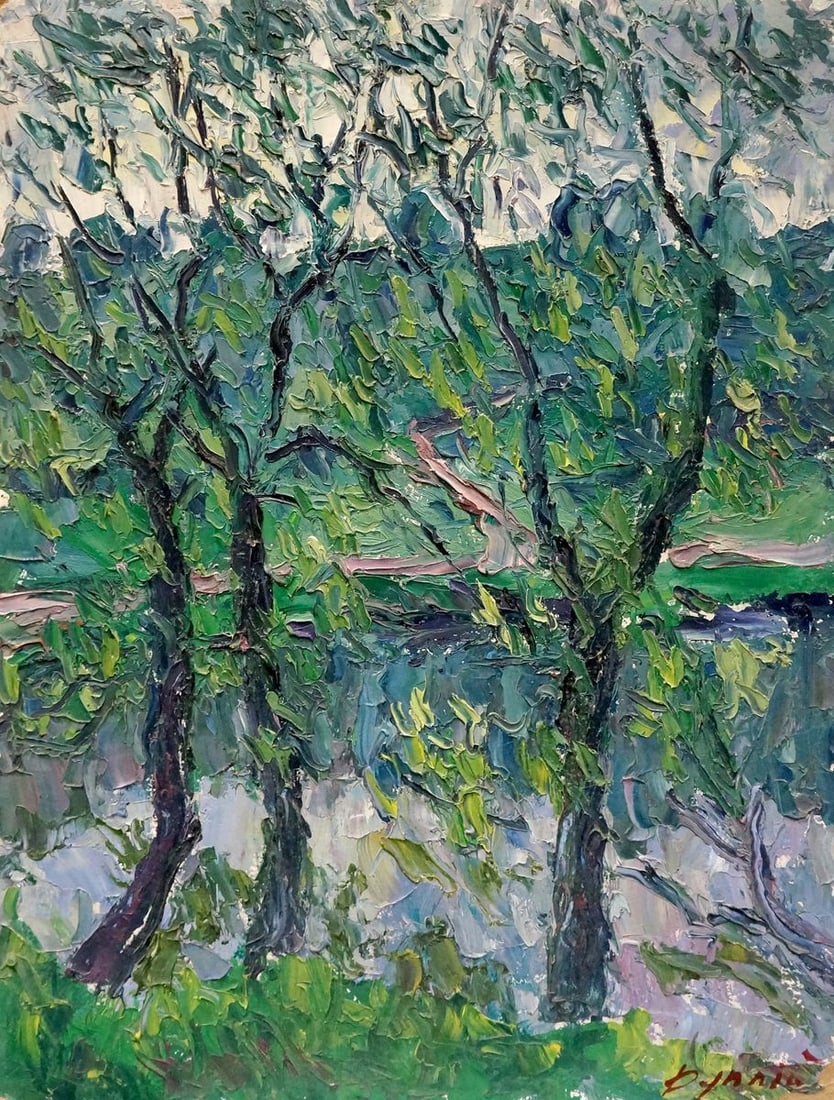 Oil painting Forest landscape Dupliy Sergey Alexandrovich (1 of 8)