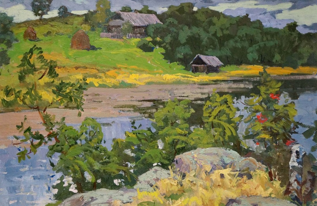 Oil painting Manor staircase Korostelev Vladimir Alexandrovich (1 of 8)