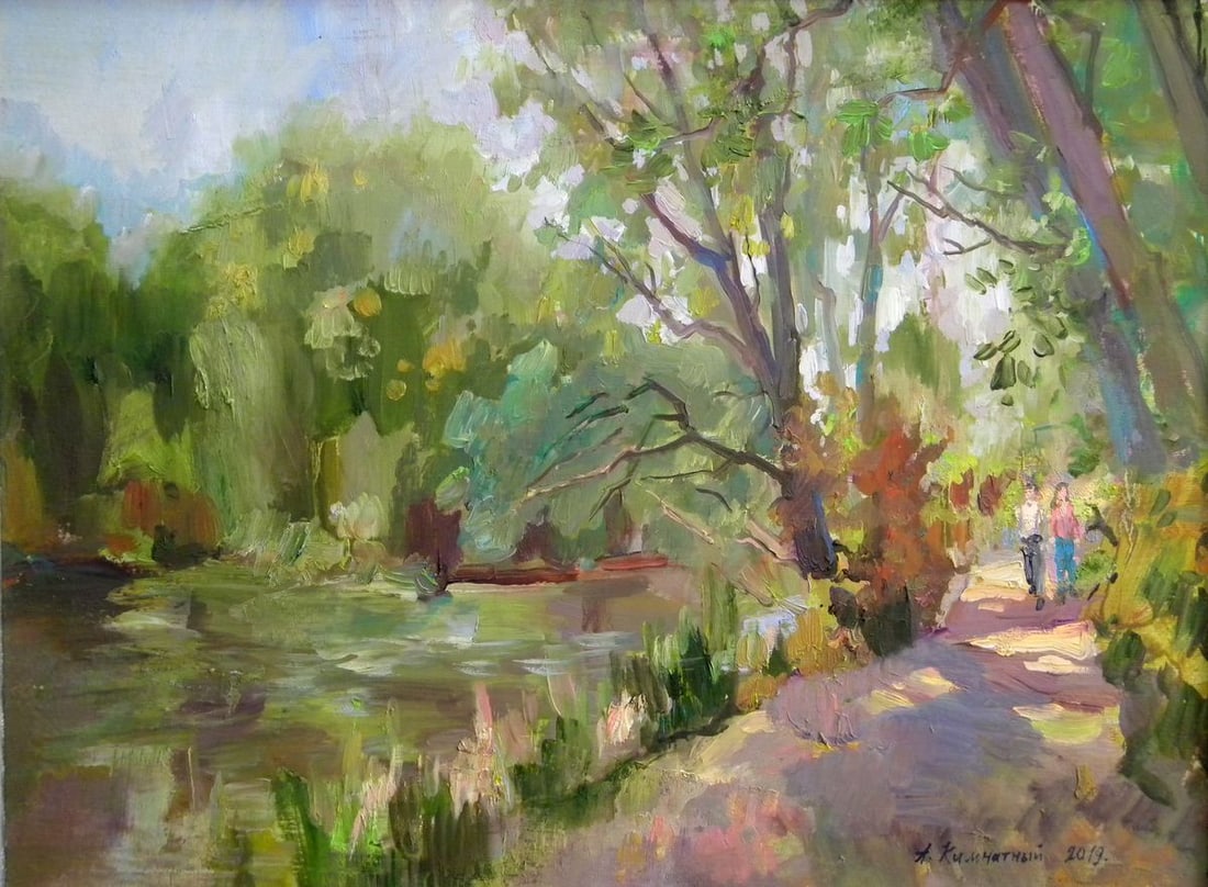Oil painting Near the lake Anatoly Kymnatny (1 of 9)
