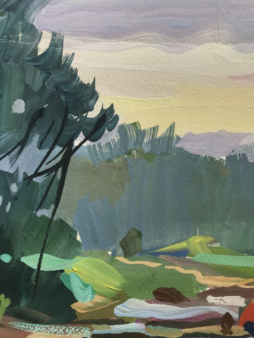 Oil painting By the pond Unknown artist - 7