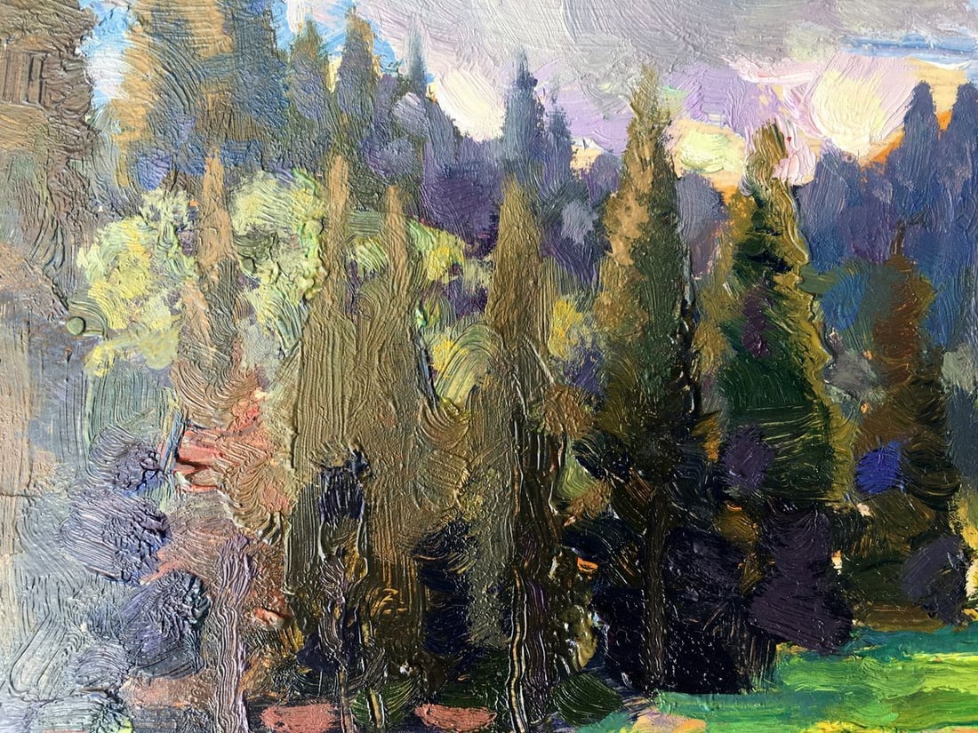 Oil painting Forest landscape Batrakov Vladimir Grigorievich - 12