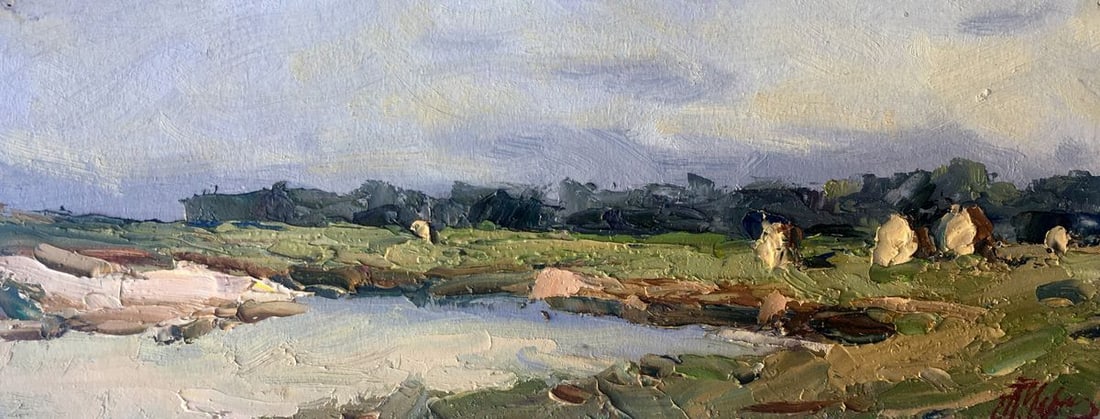 Oil painting Near the lake Alexander Nikolaevich Cherednichenko (1 of 12)