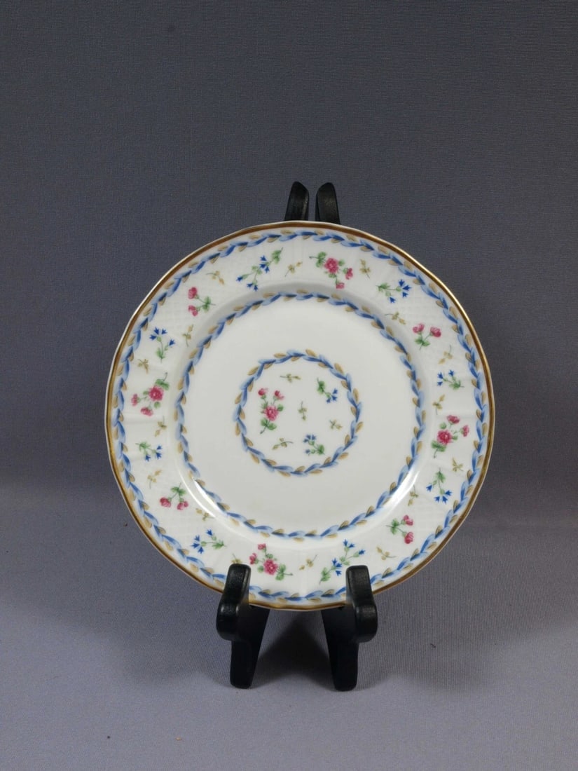 Limoges BERNARDAUD France ARTOIS BLEU Bread Butter Dessert Plate Blue Mark (1 of 4)