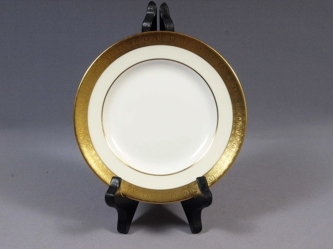 Minton Buckingham K159 GOLD Encrusted Bread Butter Dessert Side Plate England (1 of 4)