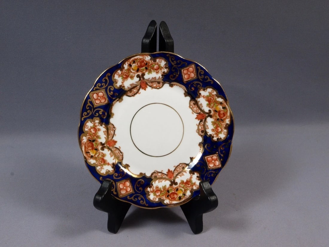 Royal Albert Crown China DERBY Heirloom IMARI Bread Dessert Plate COBALT 6 1/4" (1 of 4)