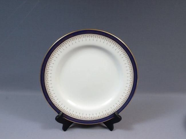 Copeland Spode DINNER Plate 1920s Cobalt Blue Gold R7469 England (1 of 4)