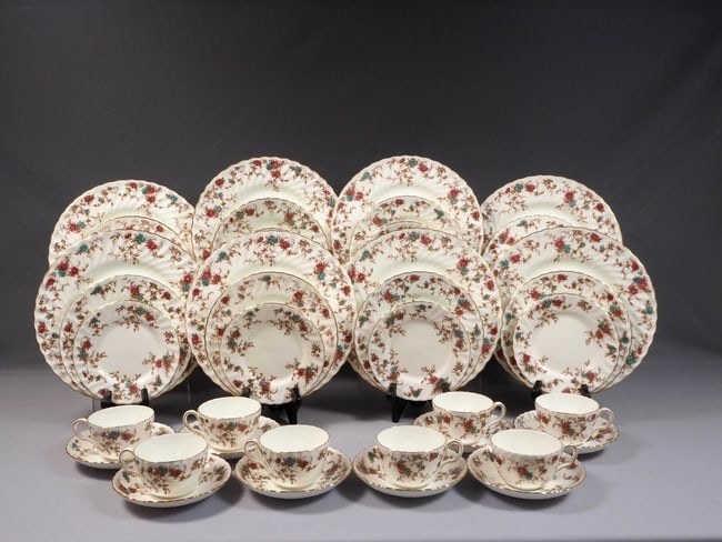 Minton ANCESTRAL Dinner set Fine Bone China S376 Antique Newer Mark (1 of 9)