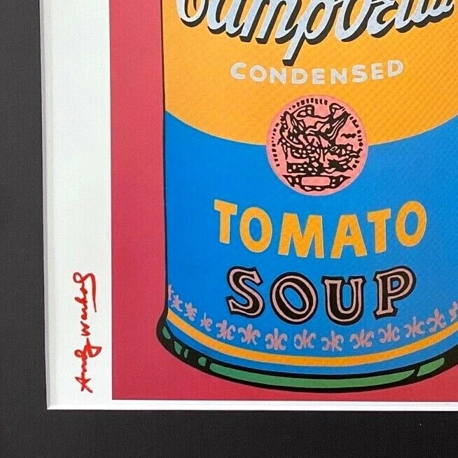 ANDY WARHOL, 1984 SIGNED CAMPBELL'S SOUP CAN POP ART WITH FREE FRAMING - 3