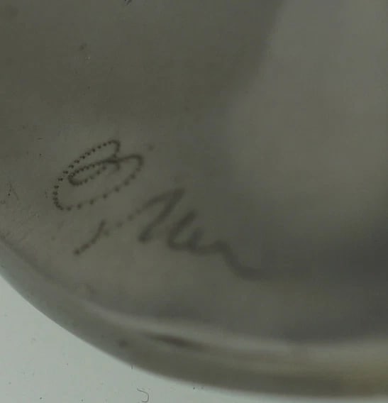 STYLISH SILVER EARRINGS C.1970 SIGNED STAMPED - 5