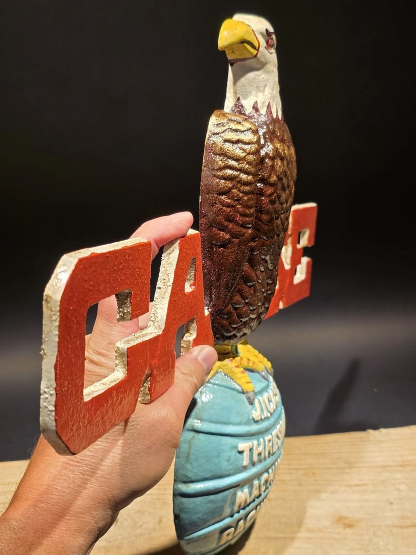 Cast Iron Case American Eagle Sign Plaque - 8