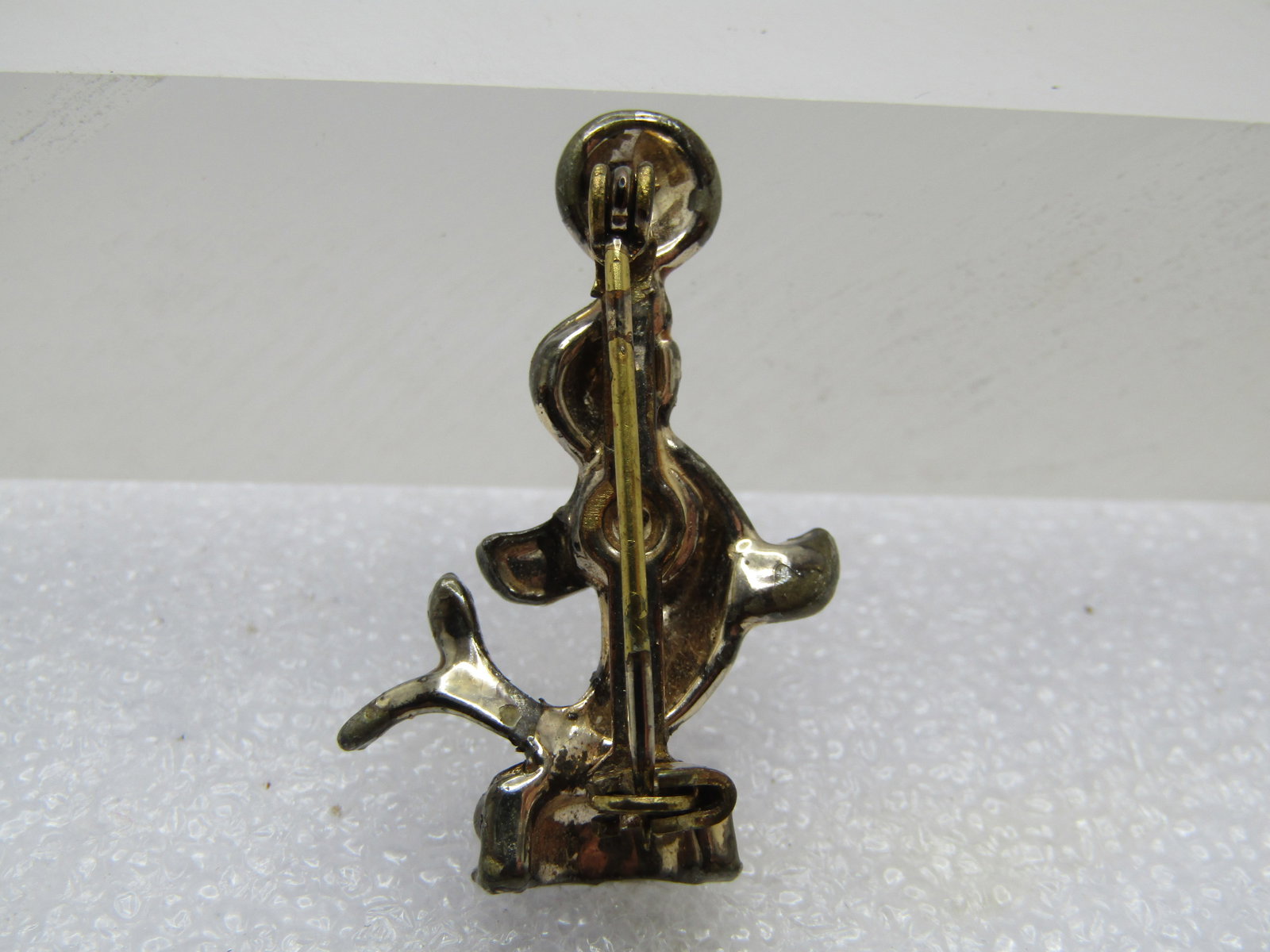 Vintage Enameled Seal Balancing Ball Brooch, 1950's-1960's - 4