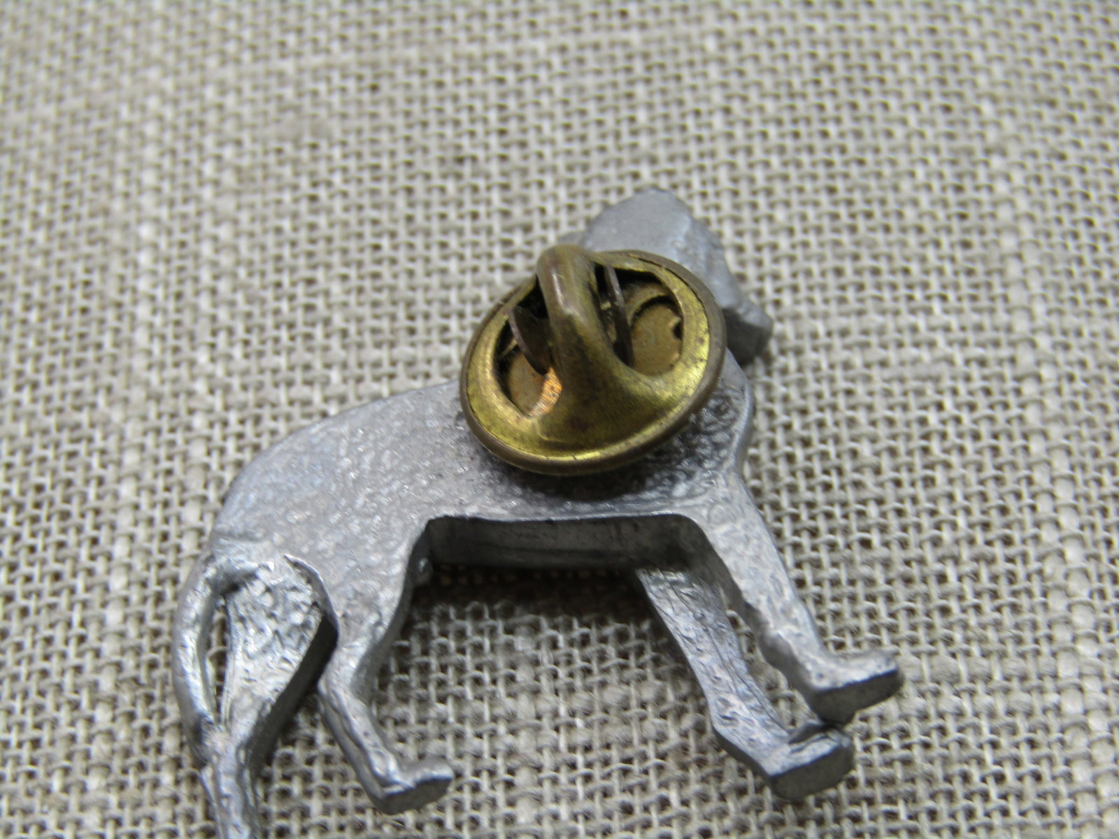 Vintage Pewter Dog Tack Pin. Possibly Dalmation. 1.25" - 4