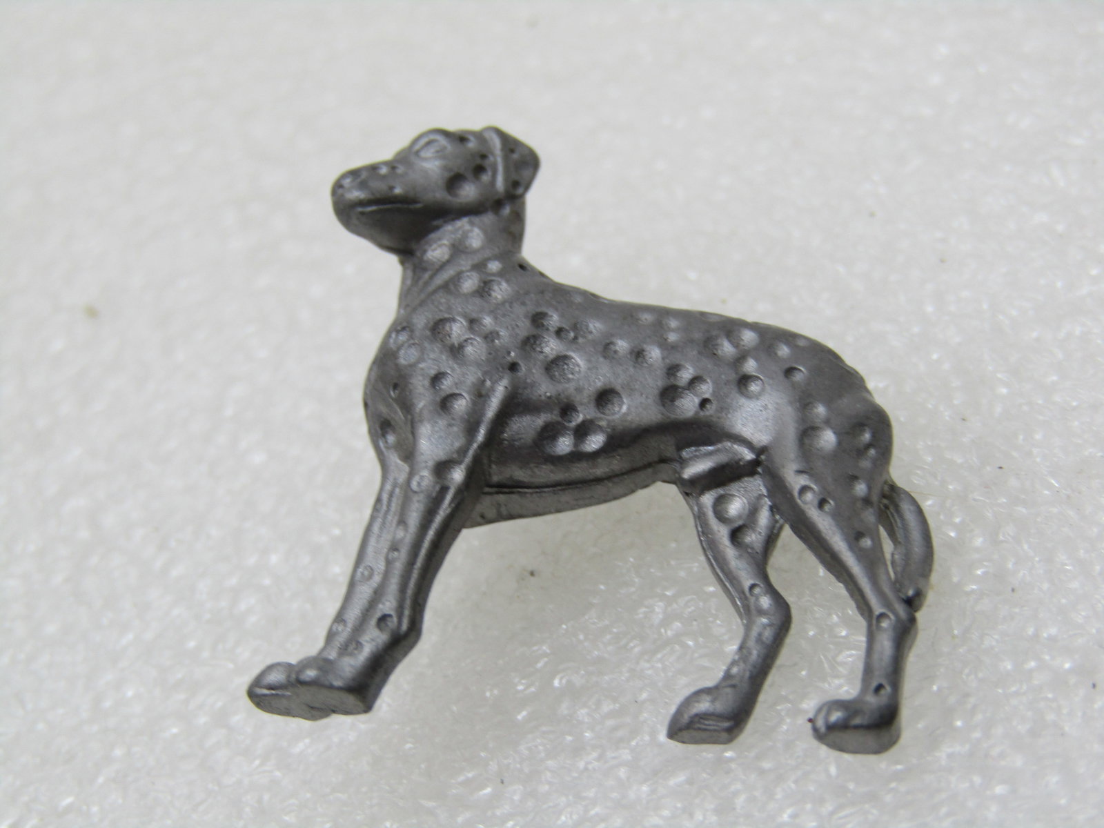 Vintage Pewter Dog Tack Pin. Possibly Dalmation. 1.25" - 6