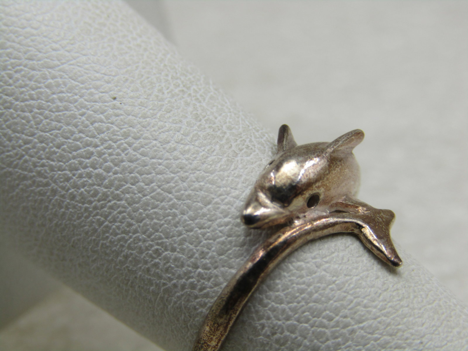 Sterling Silver Dolphin Bypass Ring, Sz. 6 - 2