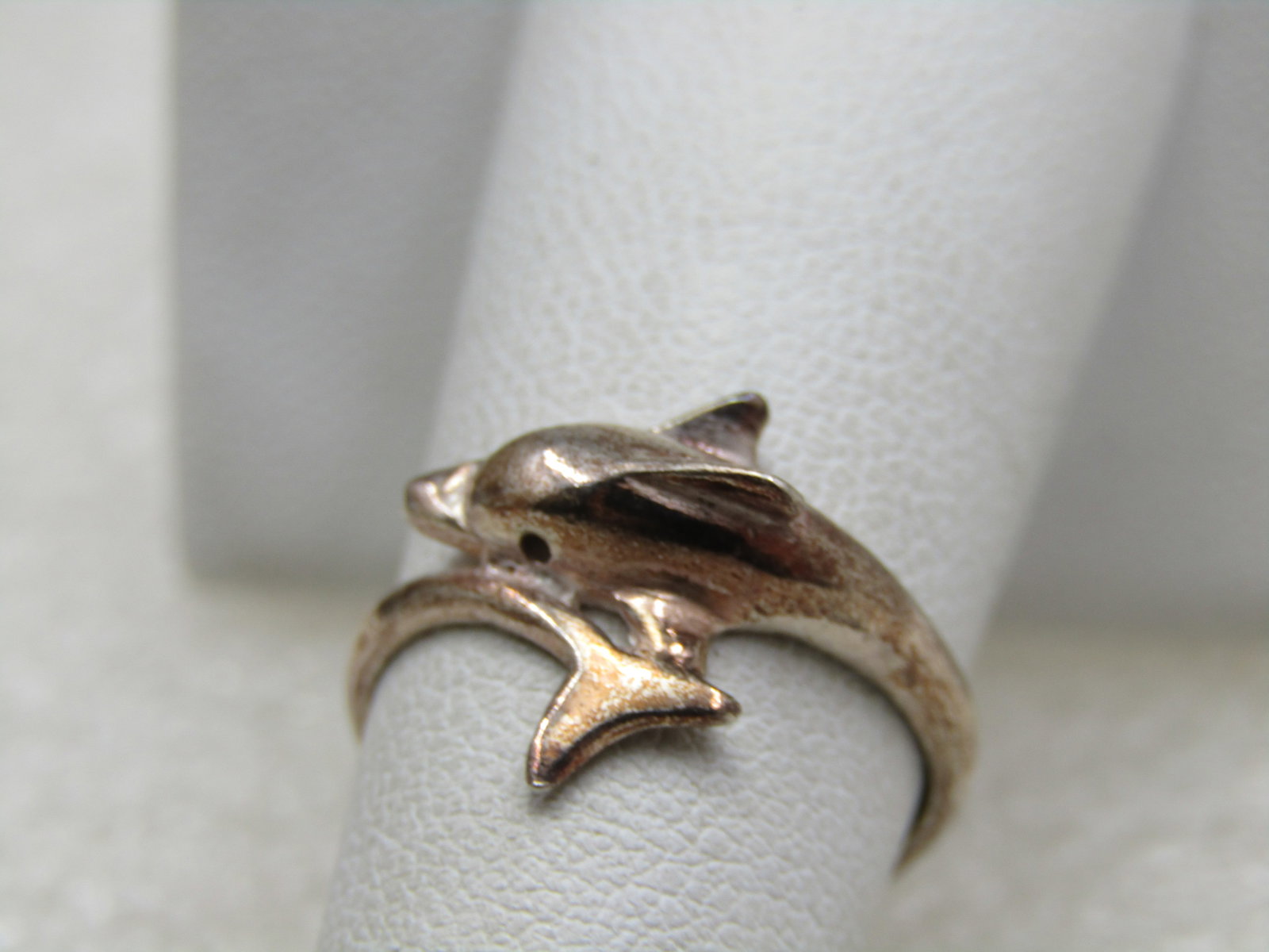 Sterling Silver Dolphin Bypass Ring, Sz. 6 - 3