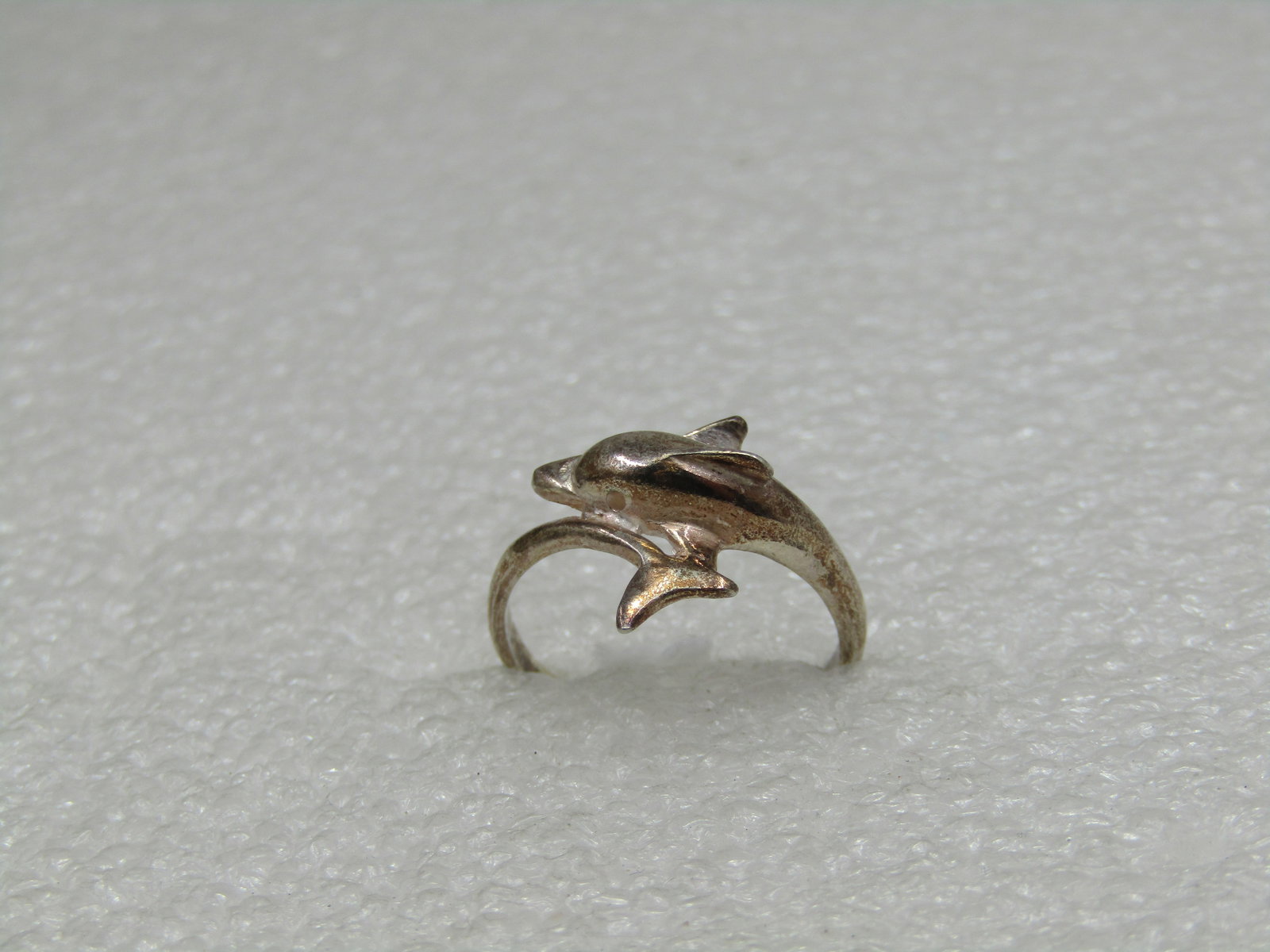 Sterling Silver Dolphin Bypass Ring, Sz. 6 - 4