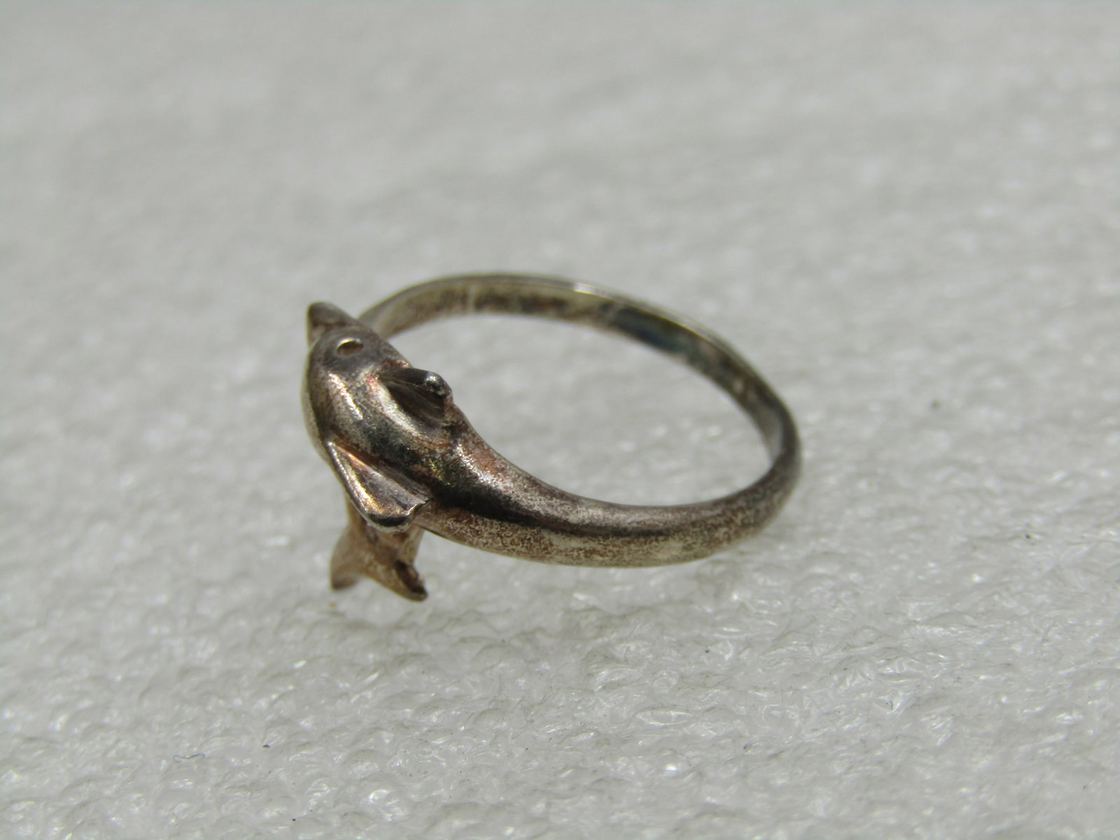 Sterling Silver Dolphin Bypass Ring, Sz. 6 - 5