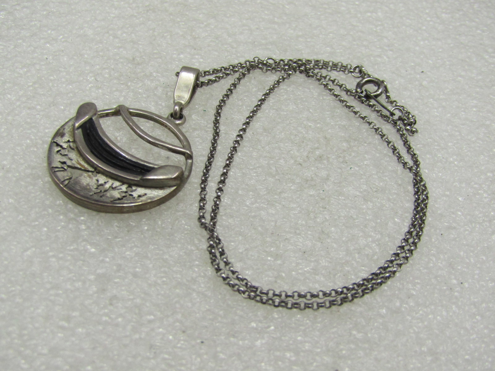 Vintage Sterling African Animal Themed Necklace 18" - 7